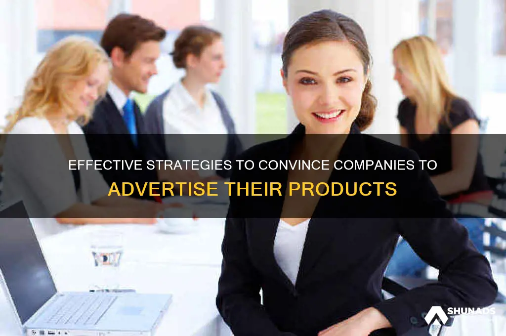 how to ask a company to advertise their products