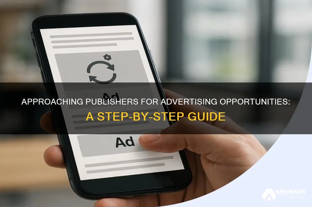 how to ask publisher if you can advertise