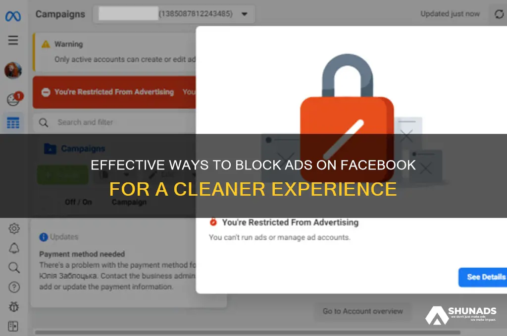 how to block advertisement in facebook