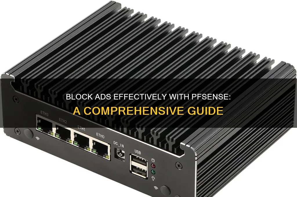 how to block advertisements using pfsense