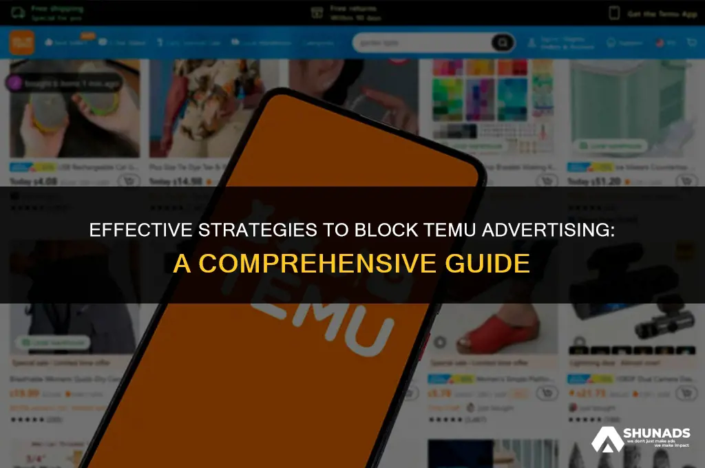 how to block temu advertising