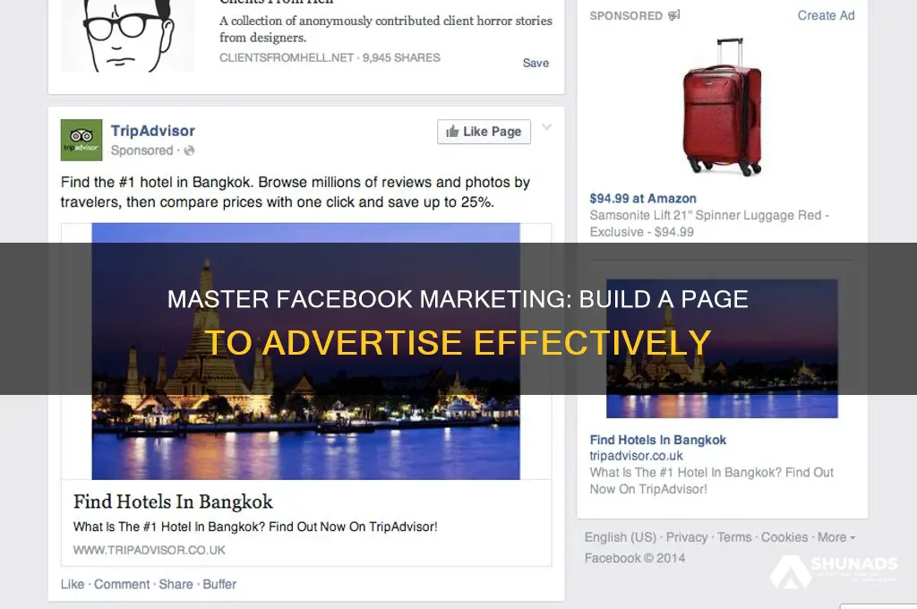 how to build a facebook page to advertise