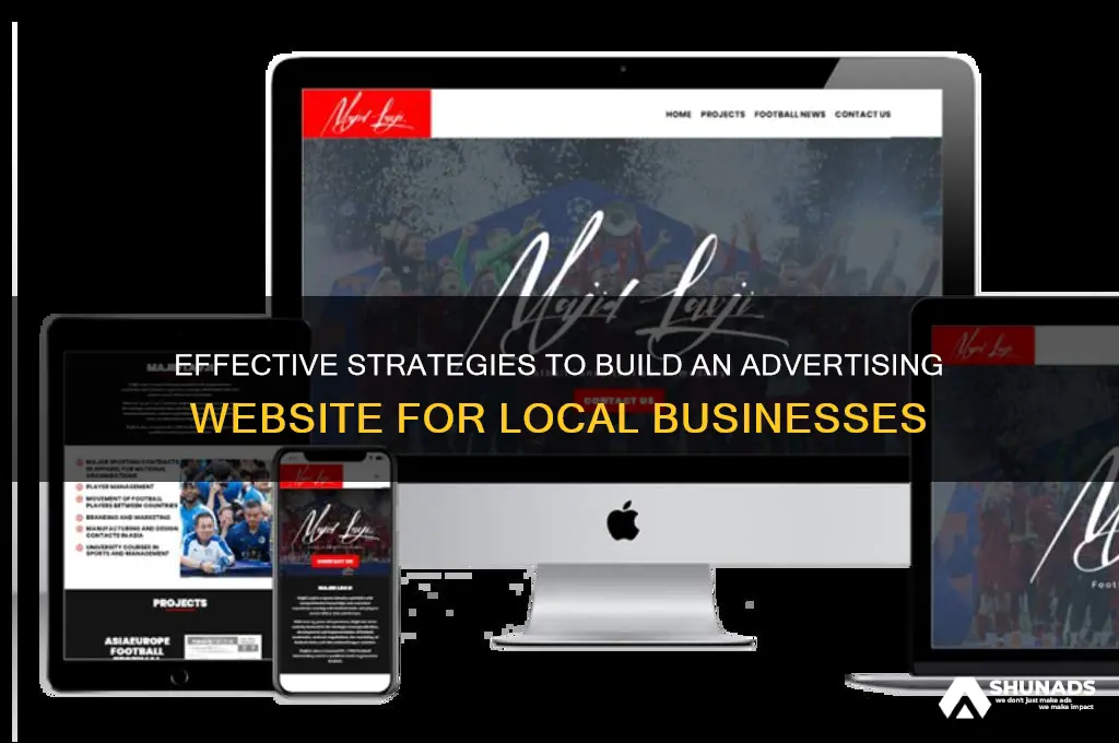 how to build an advertising website for local business