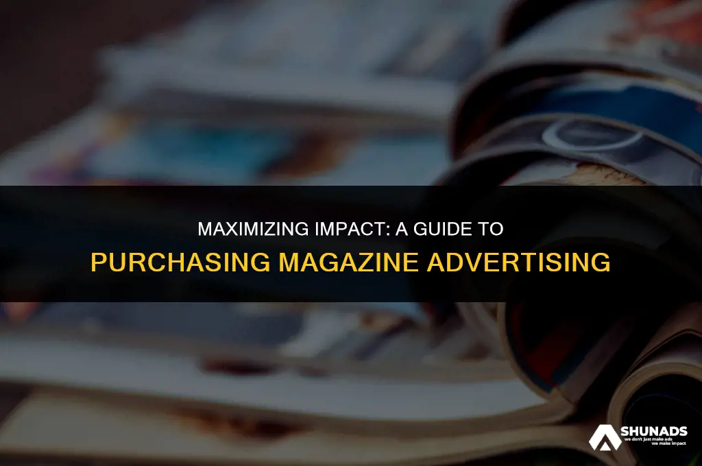 how to buy magazine advertising