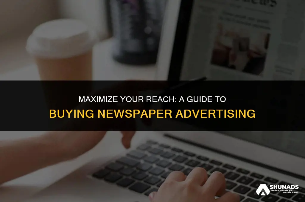 how to buy newspaper advertising