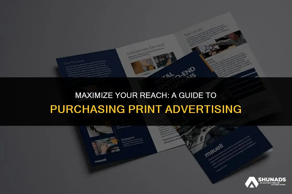 how to buy print advertising