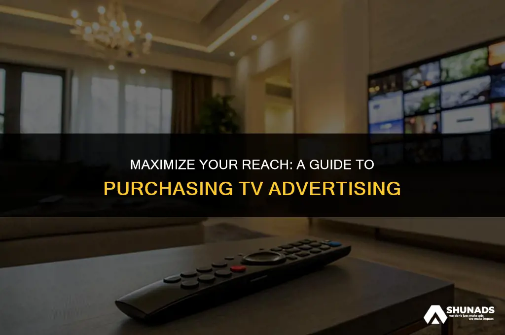 how to buy television advertising