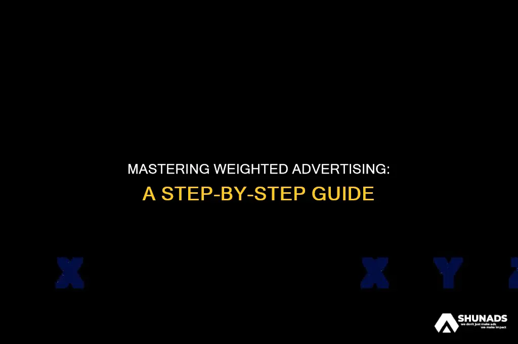 how to calculate weighted advertising