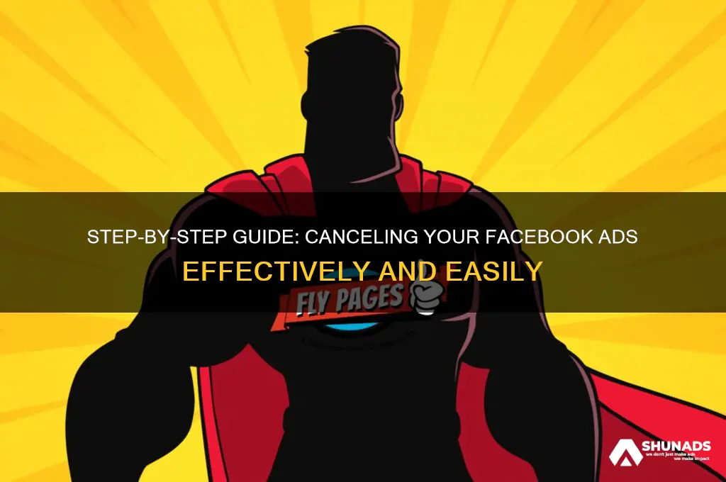 how to cancel advertising on facebook