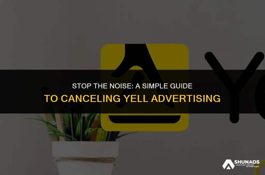 how to cancel yell advertising