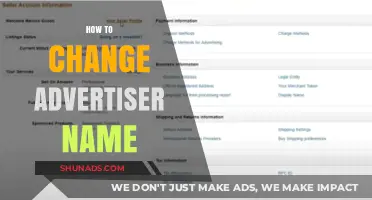 Updating Your Advertiser Name: A Step-by-Step Guide