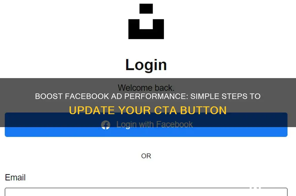 how to change an advertising cta button on facebook