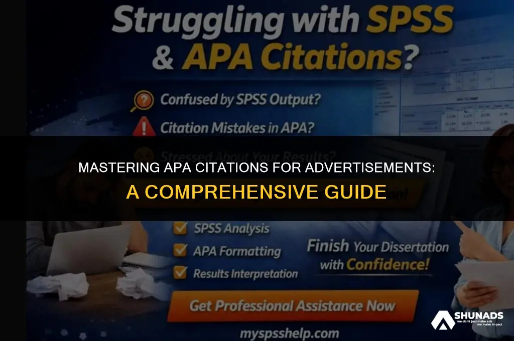 how to cite advertisement apa