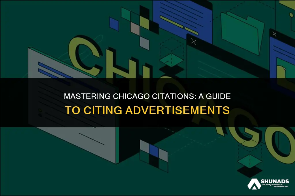 how to cite advertisement chicago