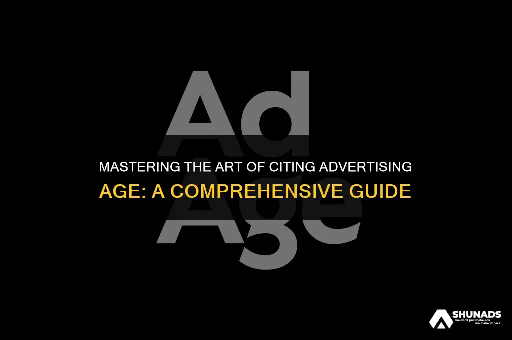 how to cite advertising age