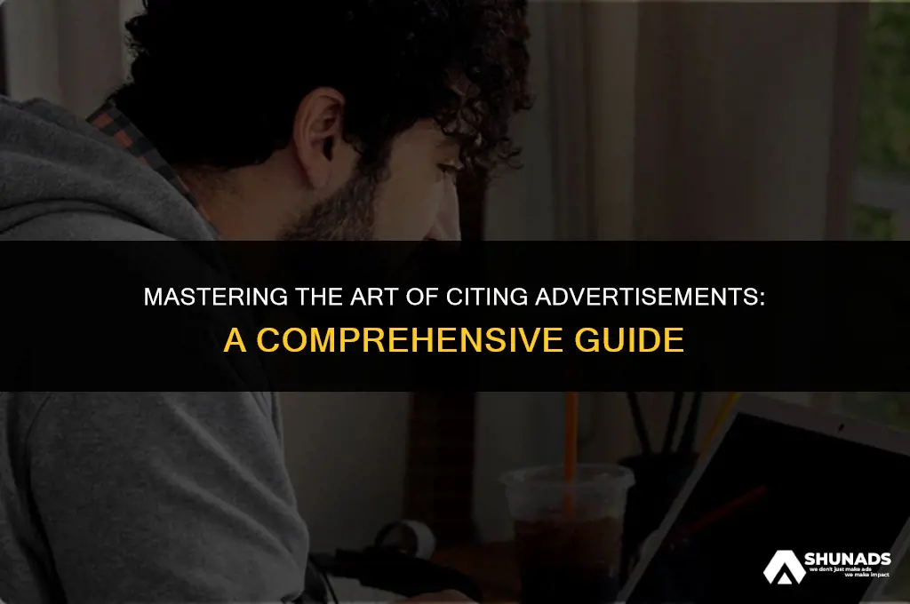 how to cite and advertisement