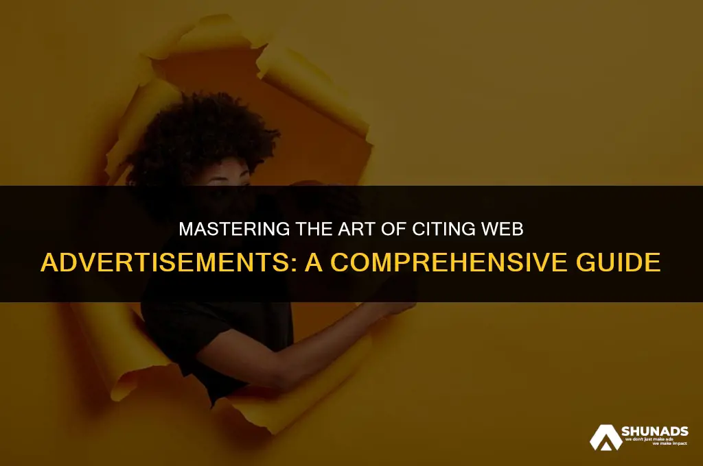 how to cite web advertisements