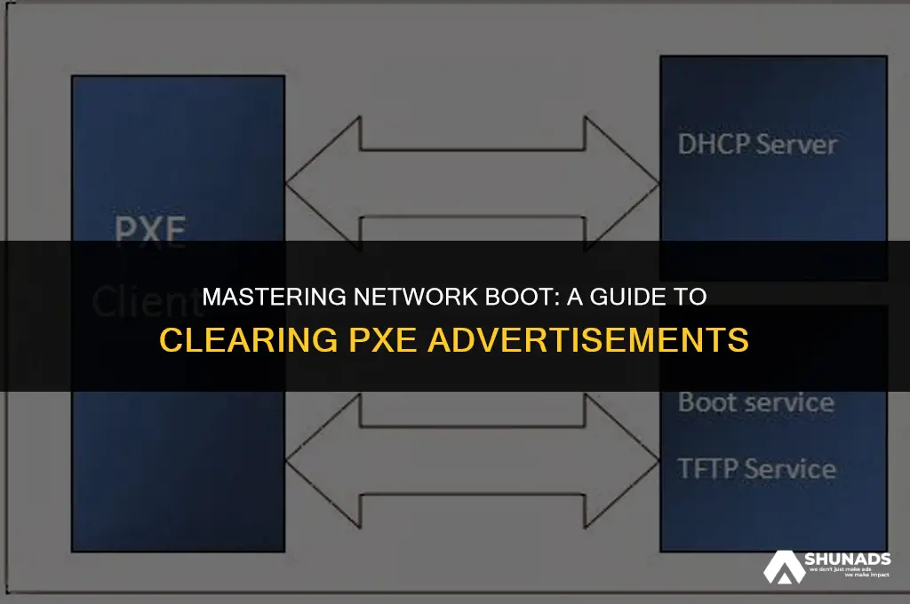how to clear pxe advertisement
