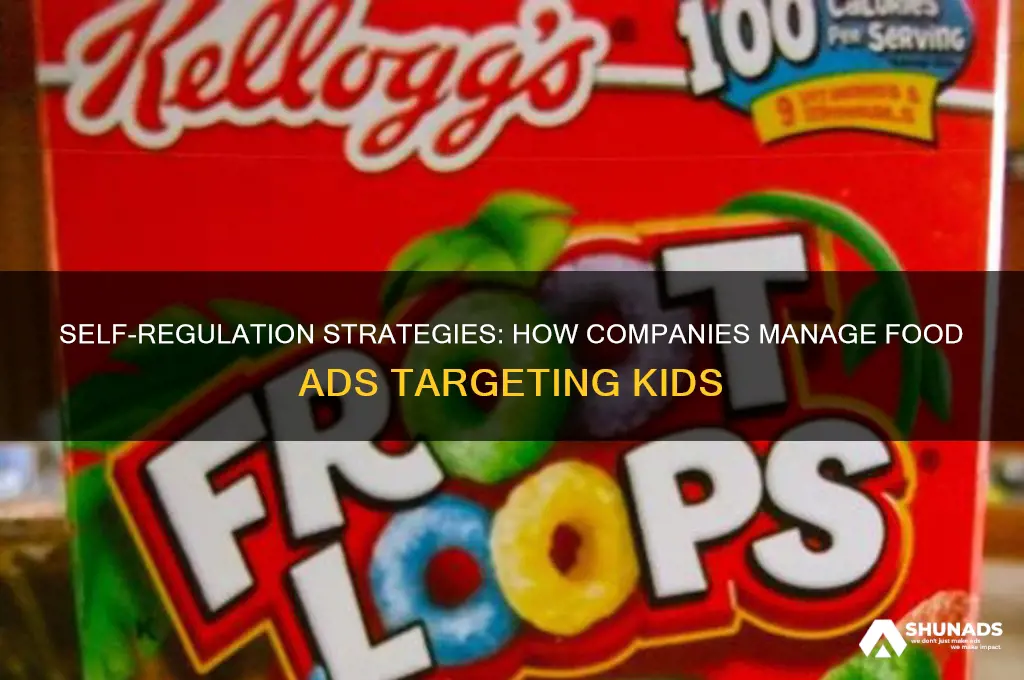 how to companies self regulate advertisments of food to children