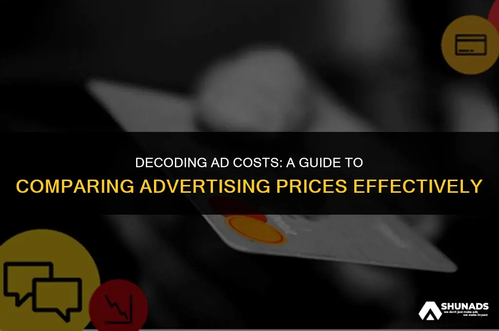 how to compare advertising prices