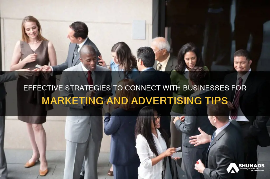 how to connect with business for marketing and advertising tips