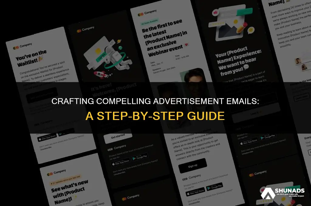 how to create advertisement mail