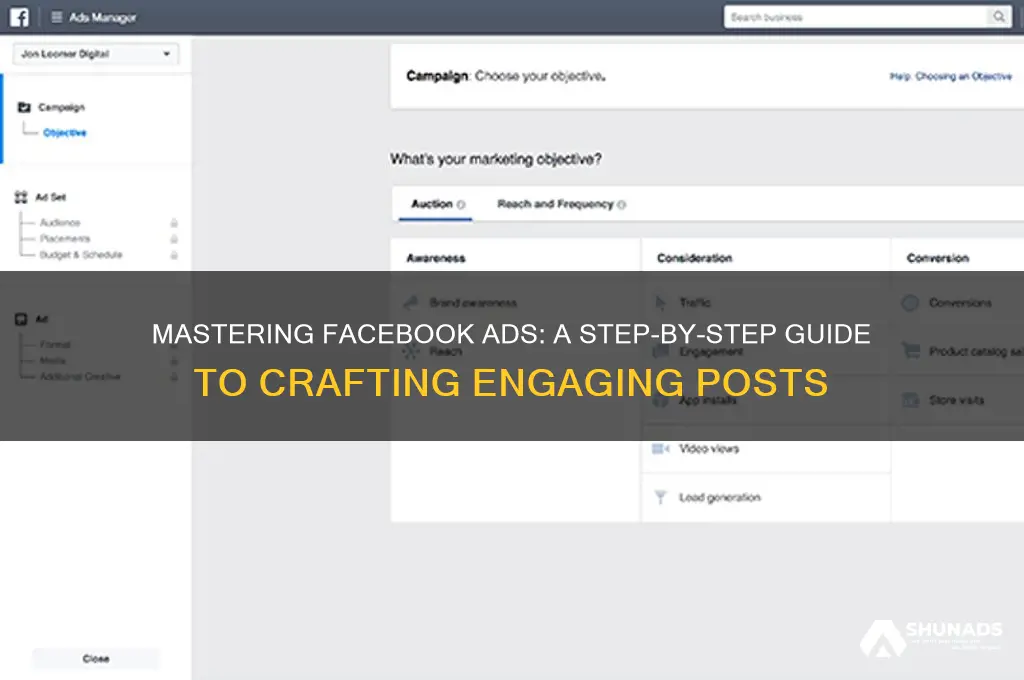 how to create advertisment post in facebook