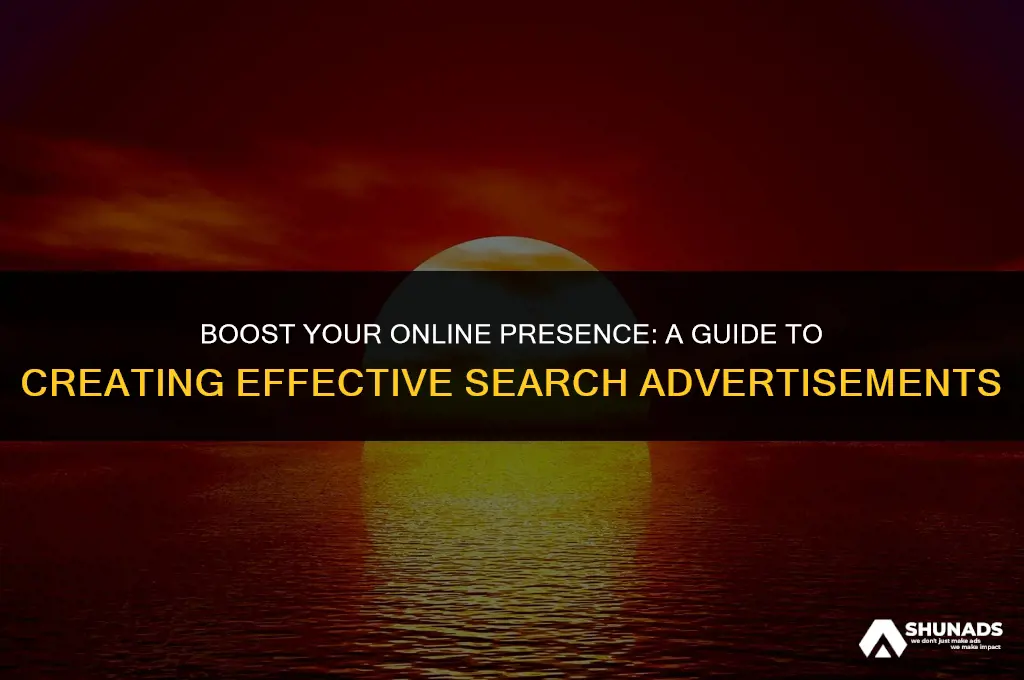 how to create search advertisment