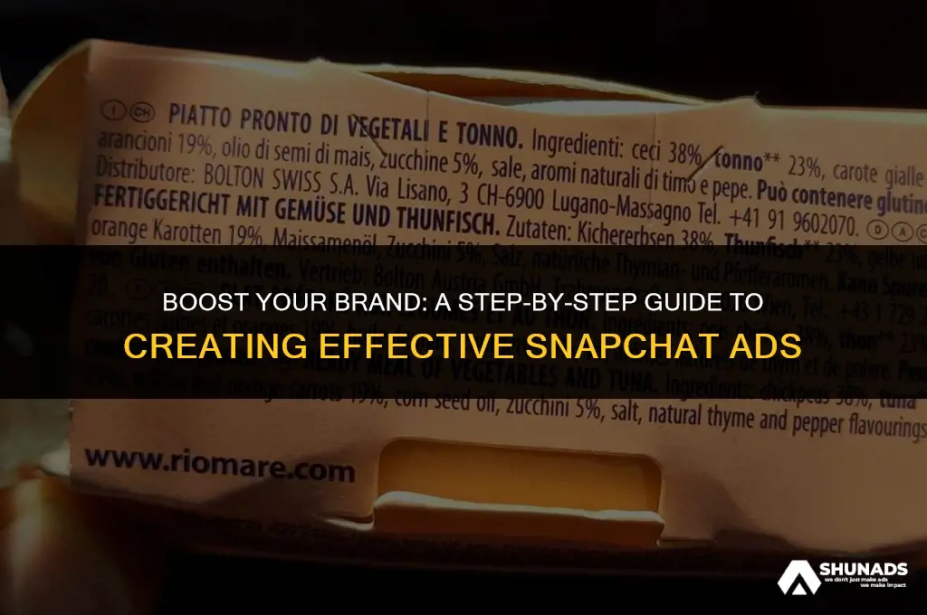 how to create snapchat advertisement