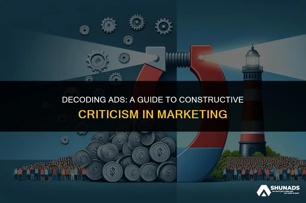 how to criticize an advertisement