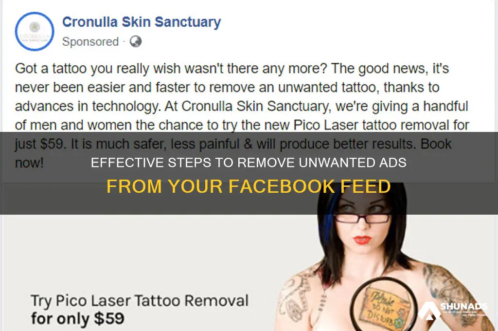 how to delete advertisement on facebook