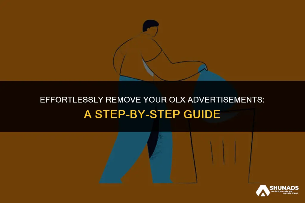 how to delete olx advertisement