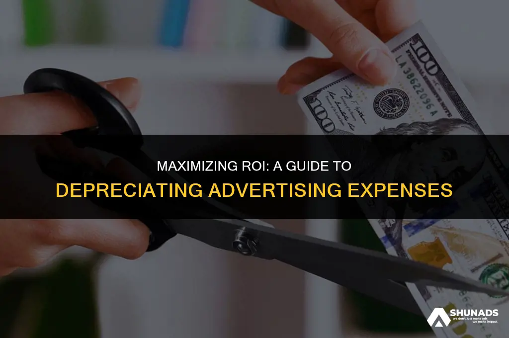 how to depreciation advertising expense