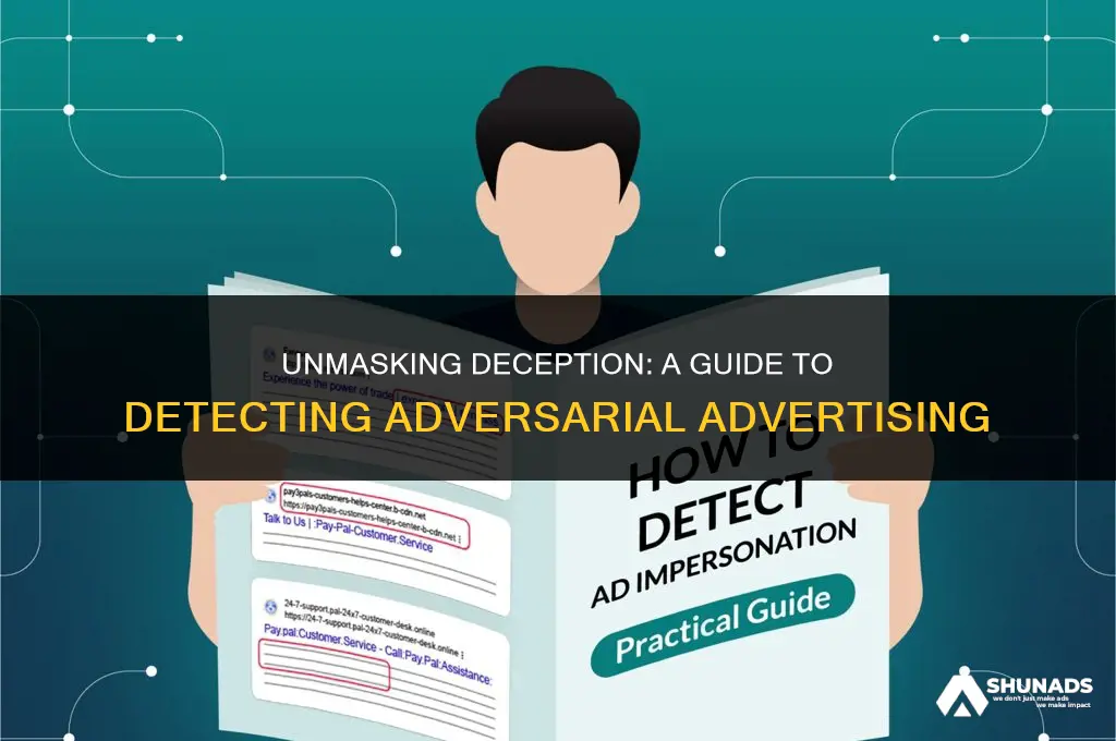 how to detect adverserial advertising