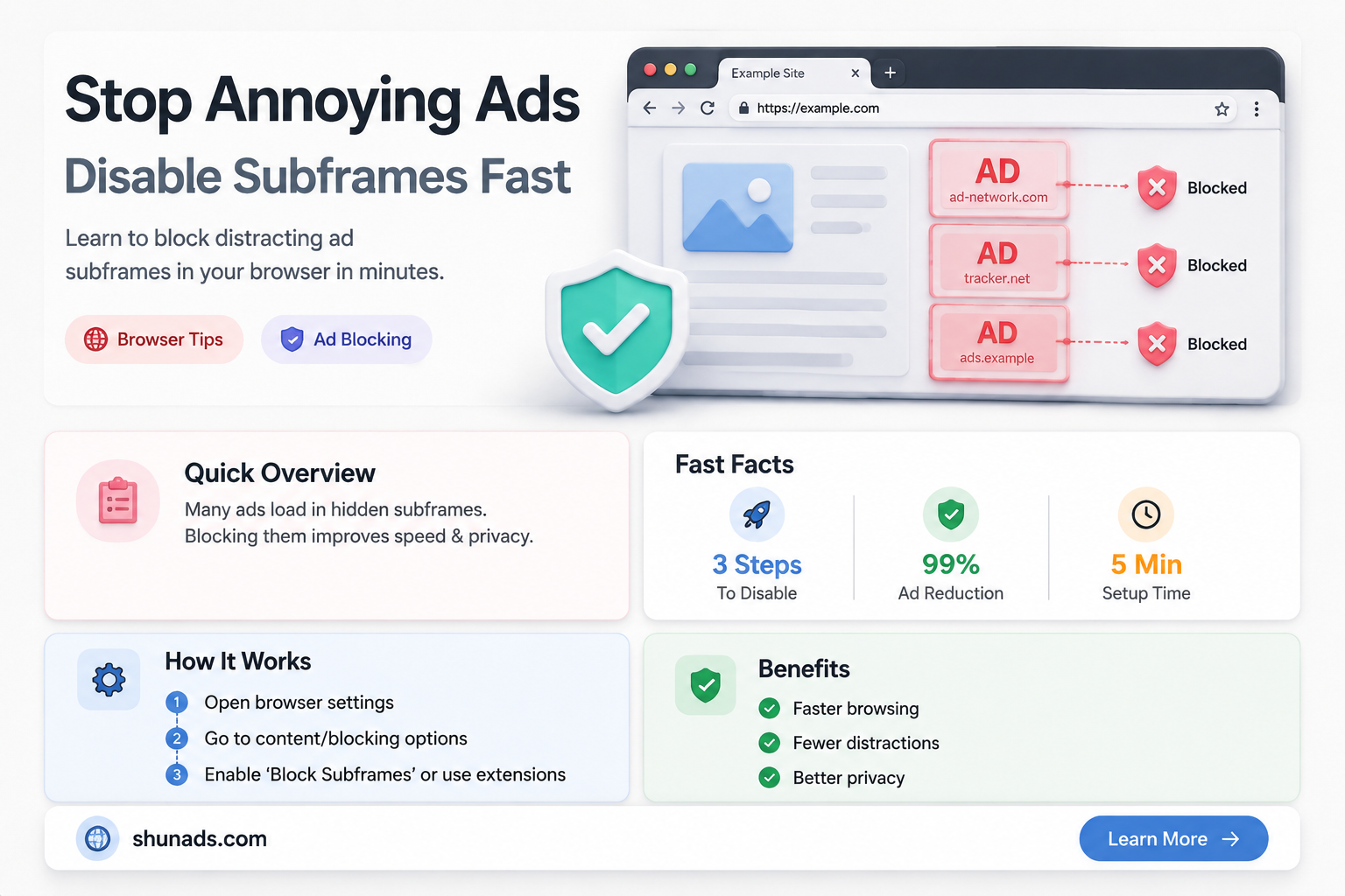 can i turn off advertising subframes in my browser