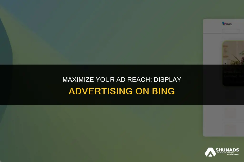 how to display advertising bing