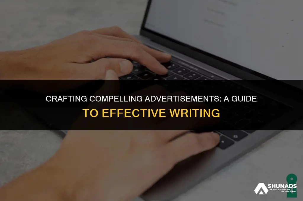 how to do advertisement writing