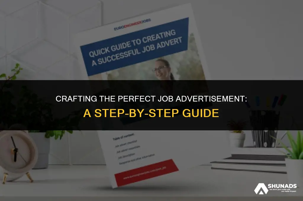 how to draft job advertisement
