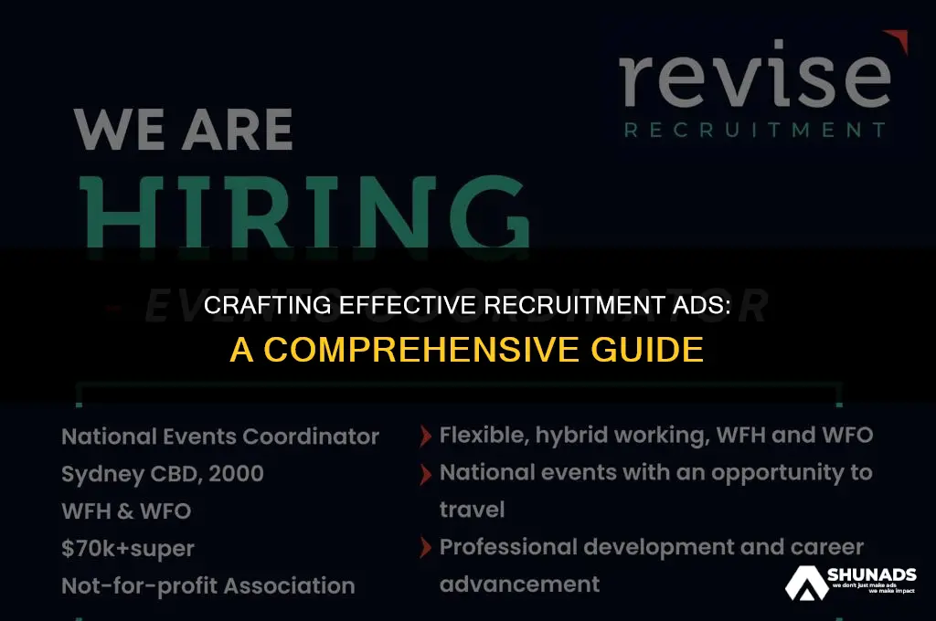 how to draft recruitment advertisement