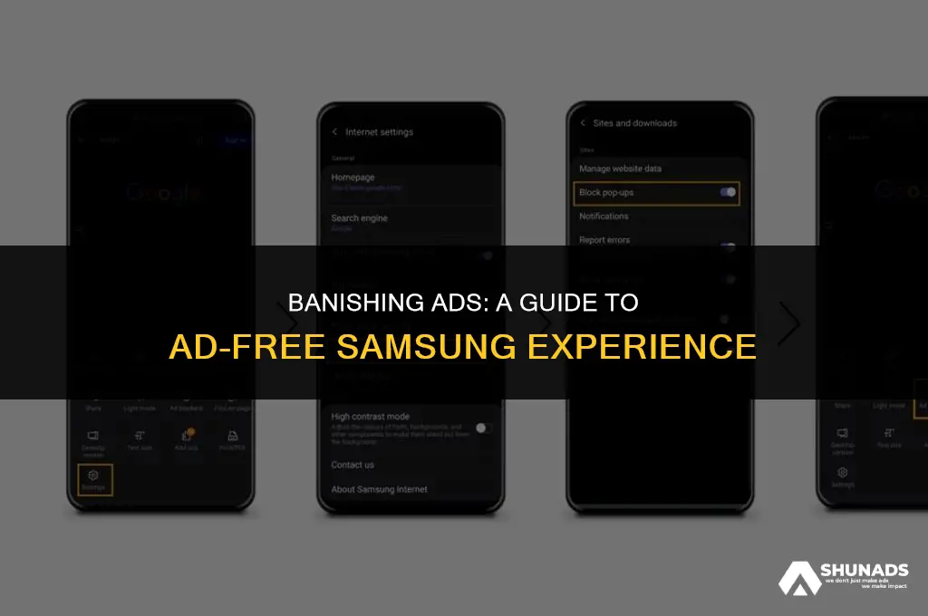 how to eliminate advertisement samsung