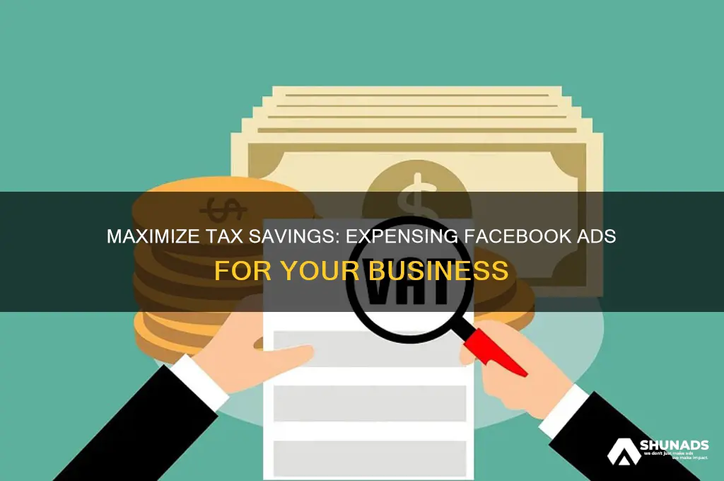 how to expense facebook advertising for tax purposes