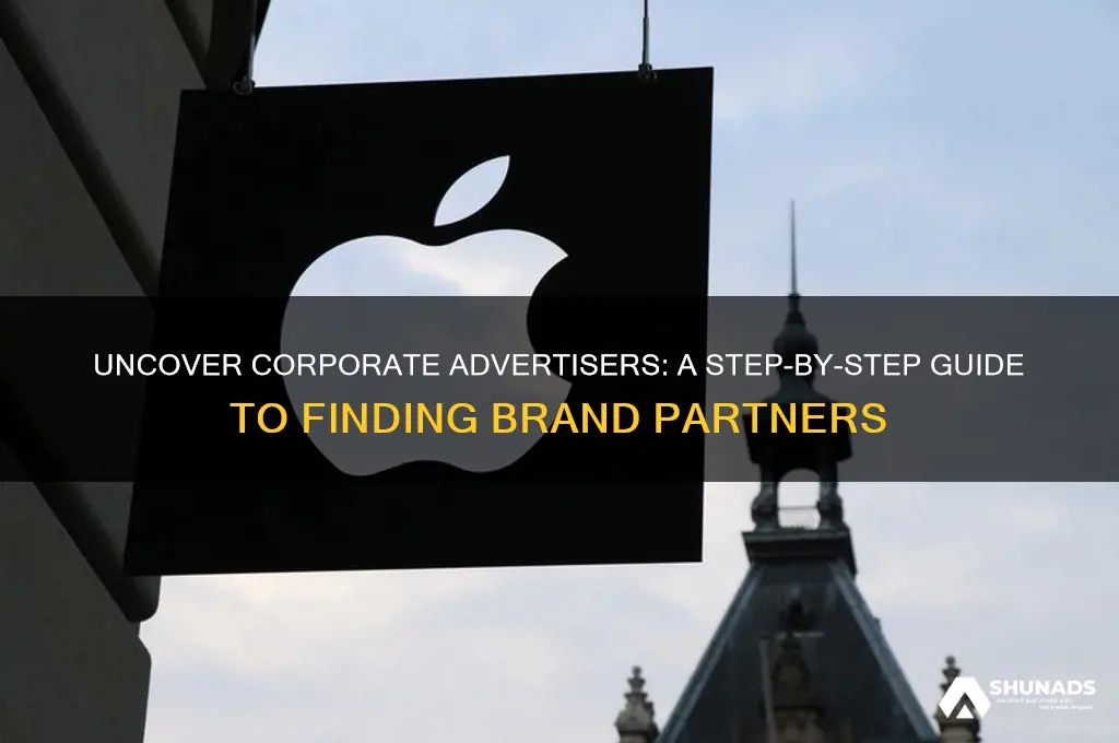 how to find a companies advertisers