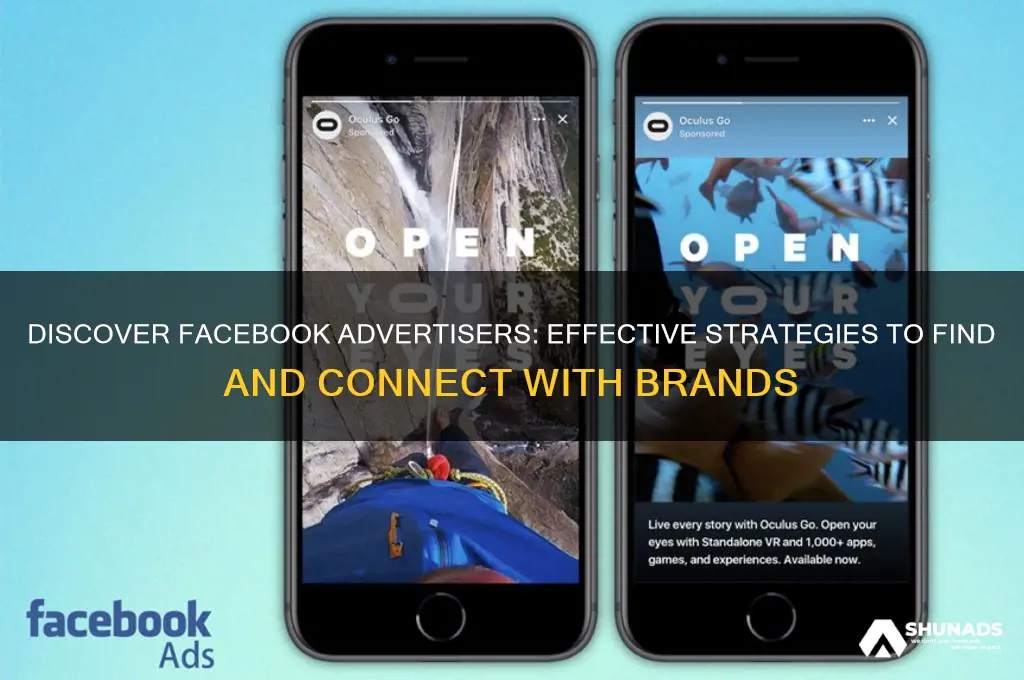 how to find advertisers on facebook