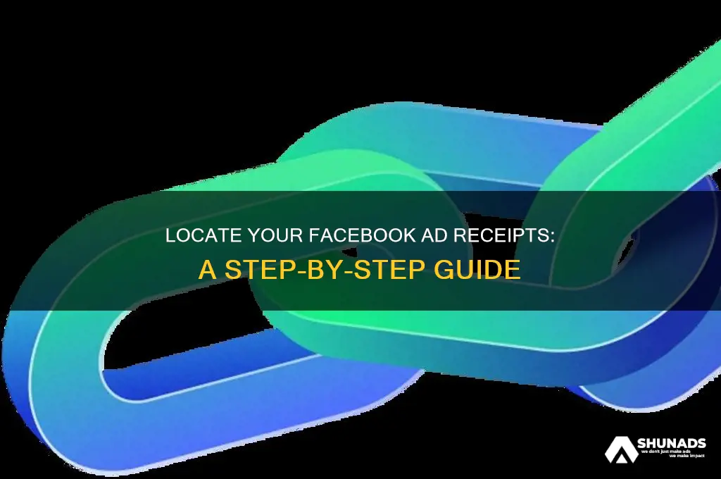 how to find facebook advertising receipts