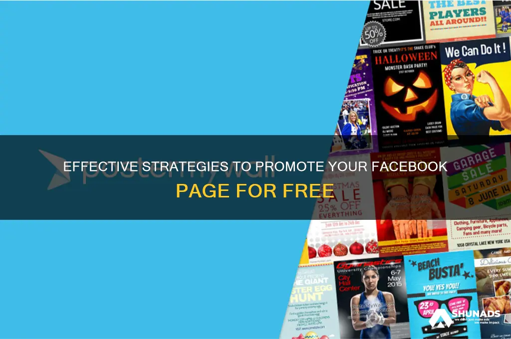 how to free advertise my facebook page