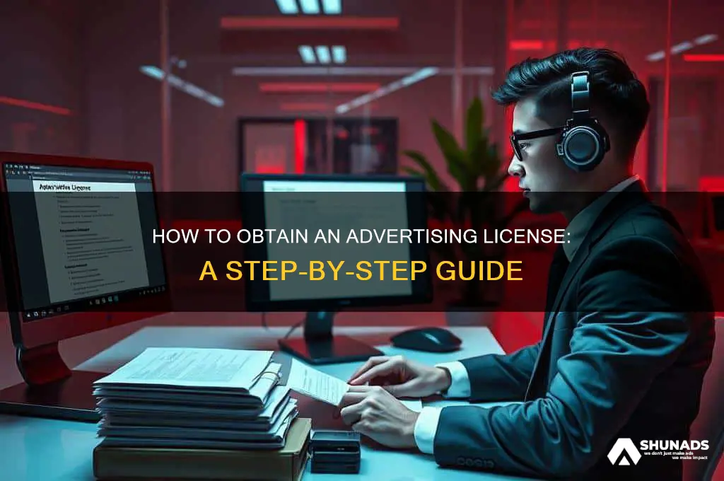 how to get a advertising license