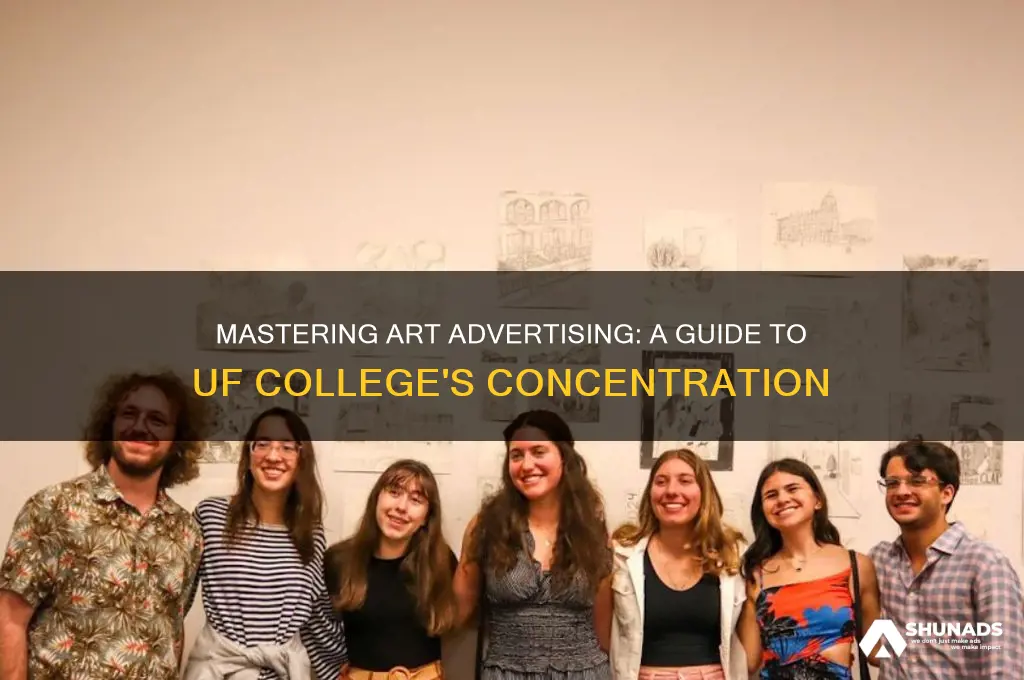 how to get a concentration in art advertising college uf