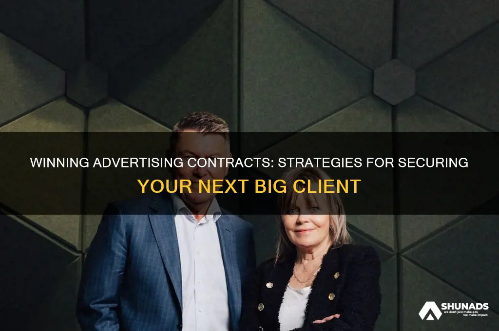 how to get a contract to do advertising