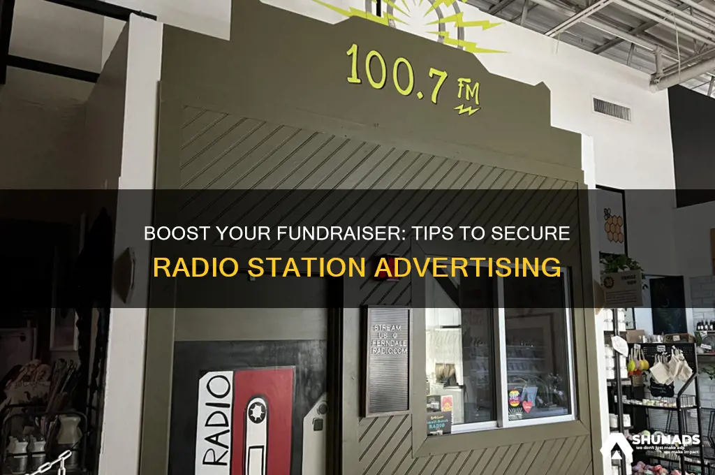 how to get a radio station to advertise a fundraiser