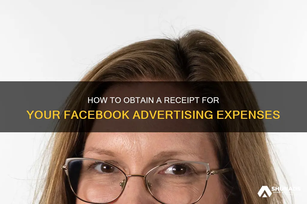 how to get a receipt for facebook advertising